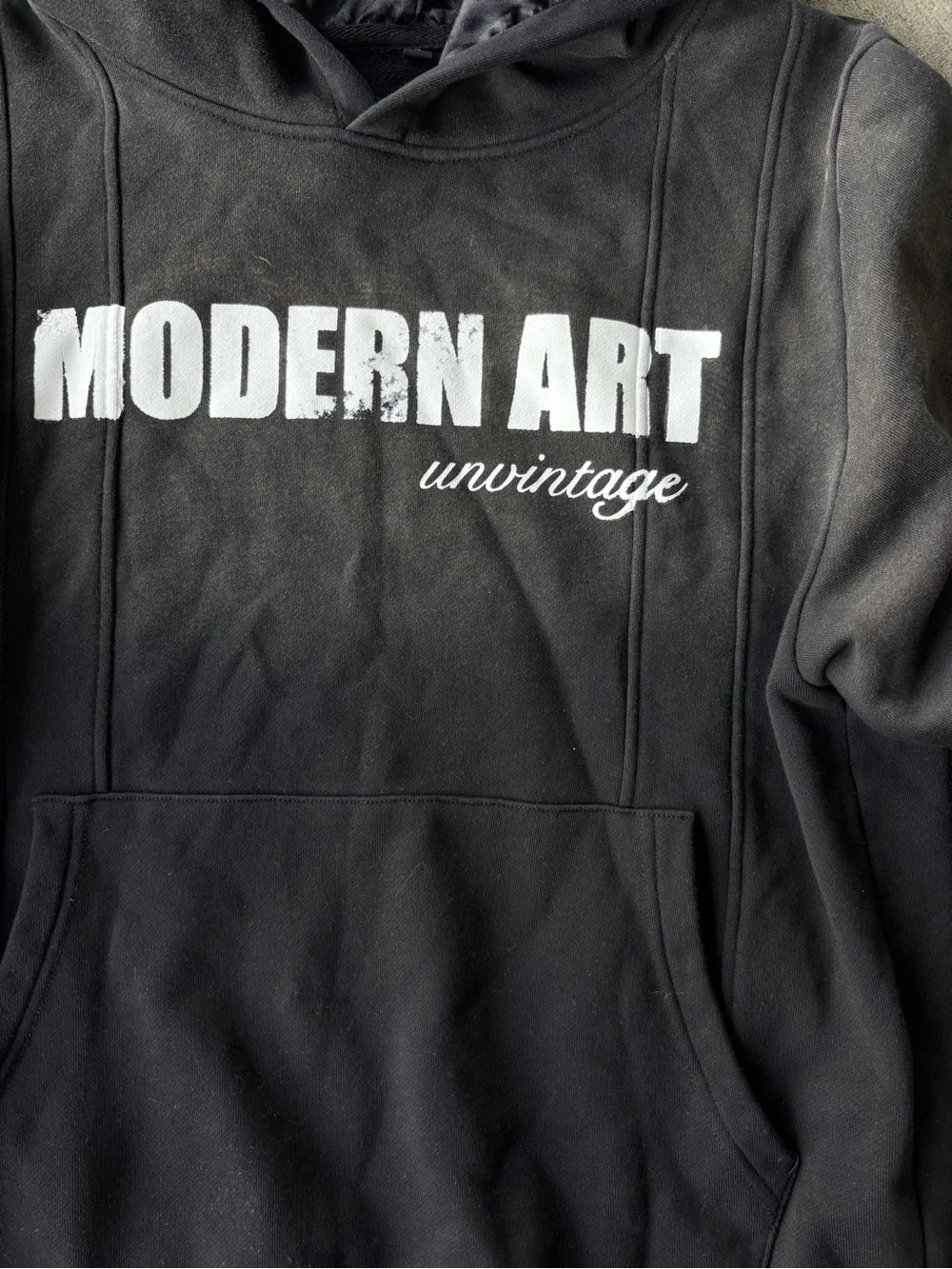 Vintage Black Crewneck Sweater with White 